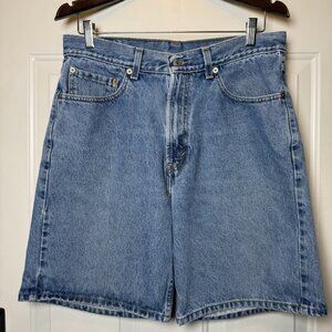 Vintage Levis 550 Shorts Mens 33 Blue Jean Denim Jorts Relaxed Loose Skater Y2K